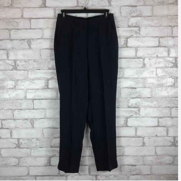 J. Crew Tall pull on easy pant in matte crepe dress pants Navy G8705 NEW Size 6 - Picture 1 of 7